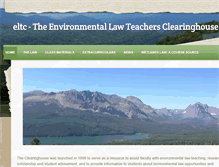 Tablet Screenshot of envirolawteachers.com